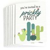 Big Dot of Happiness Prickly Cactus Party - Fill In Fiesta Party Invitations (8 count) - 2 of 4