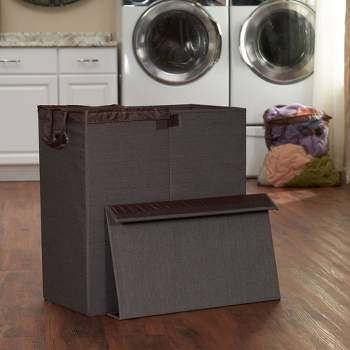 Household Essentials Laundry Sorter with Lid Cobblestone