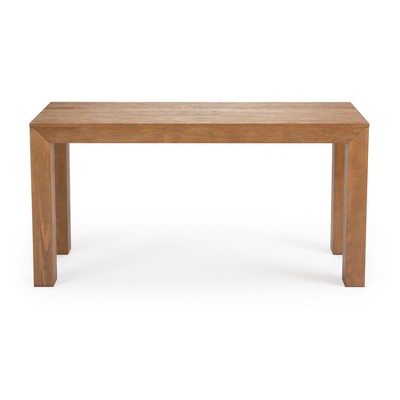 Pecan Wirebrush Solid Pine Rectangular Dining Table, 60"