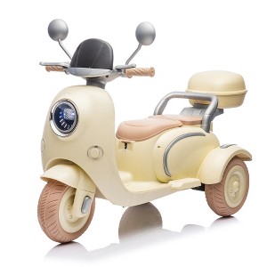 Whisen Kids Ride On Level Up Two-Seater Motorcycle, Portable Storage Hooks & Oversized Trunk, Gift For Kids 3-6 - 1 of 4