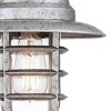 John Timberland Marlowe Industrial Wall Light Sconce Galvanized Silver Hardwire 9 1/4" Fixture Metal Cage for Bedroom Reading Living Room Hallway - 2 of 4