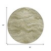 HomeRoots 8' Sage And Ivory Round Abstract Washable Indoor Outdoor Area Rug - 3 of 4