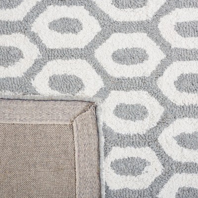 Capri Ivory and Grey Hand-Tufted Wool Area Rug