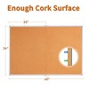Maxtek Large Cork Board Wall Mount Bulletin Pinboard for School Office Home Wall Display - 4 of 4