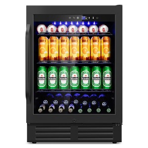 RAPSUAR 23.4 in. Single Zone 180-Cans Built-In/Freestanding Beverage Cooler - 1 of 4