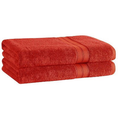 6pk Quick Dry Bath Towel Set Crimson - Cannon