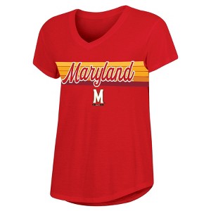 NCAA Maryland Terrapins Women's V-Neck T-Shirt - 1 of 3