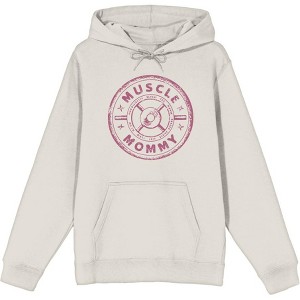 Muscle Mommy Weight Plate Adult Long Sleeve Hoodie - 1 of 3
