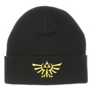 Legend Of Zelda Wingcrest Triforce Knit Cuff Beanie Hat Cap - 1 of 4