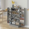 Freestanding Kitchen Pantry Cabinet, Kitchen Sideboard Cabinet with 12 Door Shelves, Double Doors, 5-tier Shelving - 2 of 4