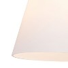 VAXCEL Vermont Matte Black and Nickel Bathroom Vanity Light Fixture White Glass - 3 of 4