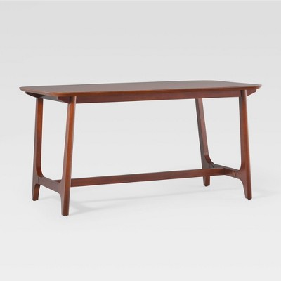 60" Mid-Century Trestle Base Rectangle Dining Table - Saracina Home