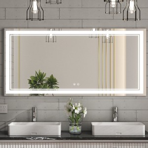 Keonjinn LED Front Light Bathroom Vanity Wall Mirror, Anti-Fog, Dimmable - 1 of 4