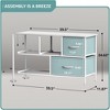 Sorbus 5 Drawers Dresser- Storage Unit with Steel Frame, Wood Top, Fabric Bins - for Bedroom, Closet, Office and more - image 2 of 4