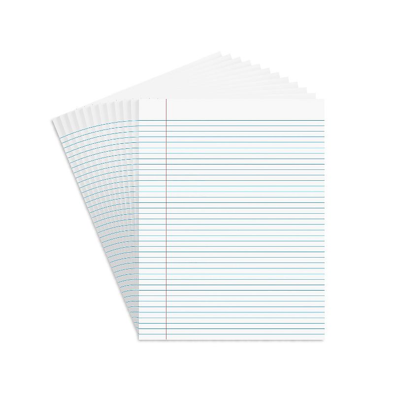 MyOfficeInnovations Notepads 8.5" x 11" Narrow White 50 Sh./Pad 12 Pads/PK (18597STP) 246793, 1 of 9
