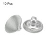 Unique Bargains Blouses Sweater Round Aluminum Cotton Fabric Cloth Covered Buttons 10 Pcs - 3 of 4