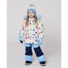 Deux par Deux Girl Two-Piece Discover Snowsuit with Printed Jacket Light Blue - 2 of 4