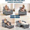 3-in-1 Convertible Sleeper Chair Bed,Modern Pull-Out Sofa Bed with Adjustable Backrest - 3 of 4