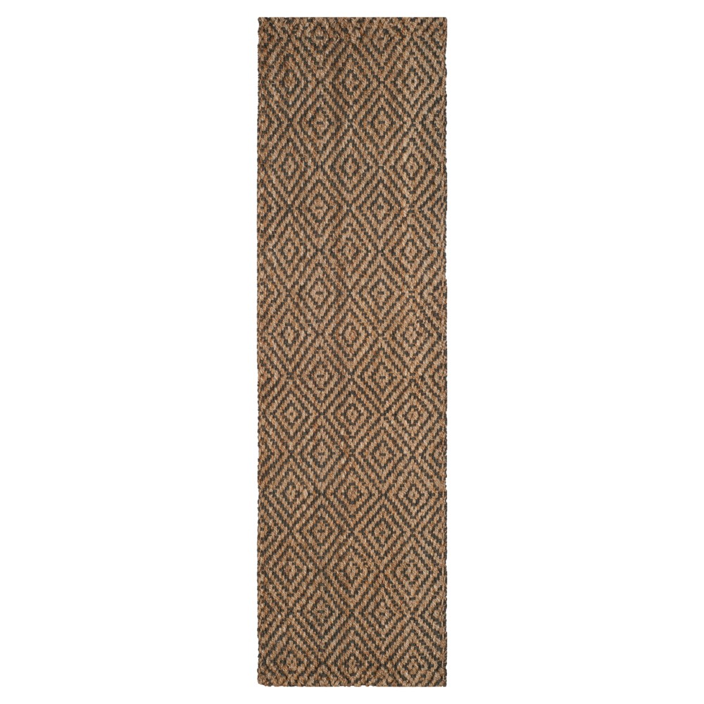 2'3inx8' Runner Crista Geometric Woven Rug Natural/Gray - Safavieh