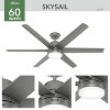 60" Skysail Indoor/Outdoor Ceiling Fan with Light Kit and Wall Control (Includes LED Light Bulb) - Hunter Fan - 3 of 4