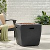 Holmwood Outdoor 40000 BTU Light Weight Concrete Square Fire Pit Dark Gray - Christopher Knight Home - 4 of 4