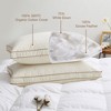 Puredown 2 Pack 100% Organic Cotton Gusseted Down Feather Bed Pillows, Pillow-in-a-pillow Design - 3 of 4
