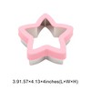 Unique Bargains Biscuit Cutter Large Star Trio Cookie Cutter Hand Washable Stainless Steel Plastic 3.9"x4.1"1.6" 1Pcs - 3 of 4