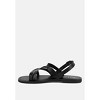 SLOANA Black Strappy Flat Sandals - 4 of 4