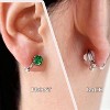 12 Pairs Birthstone Clip-on Stud Earrings Set, Non-Piercing Cubic Zirconia Fake Earrings for Women & Men - 4 of 4