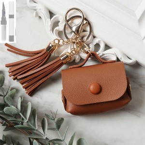 HTUTWOO Apple AirPods Pro Case Cover Genuine Leather Case with a Couple of Drooping Tassels for Apple Airpods Pro/Pro2 - 1 of 4