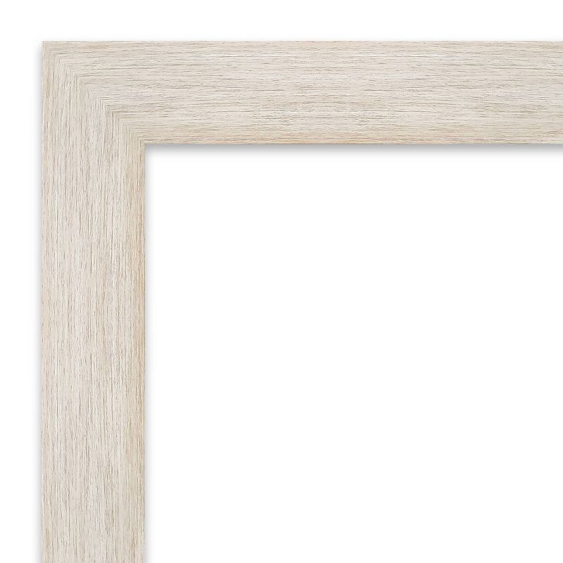 19&#34; x 53&#34; Hardwood Framed Full Length on the Door Mirror White - Amanti Art, 3 of 10