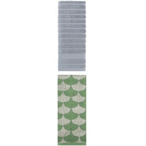 REGALWOVEN Cotton Hand Towels for Bathroom Hand Face Gym Spa 14" x 30"/13" x 29" 2 Pcs - 1 of 4