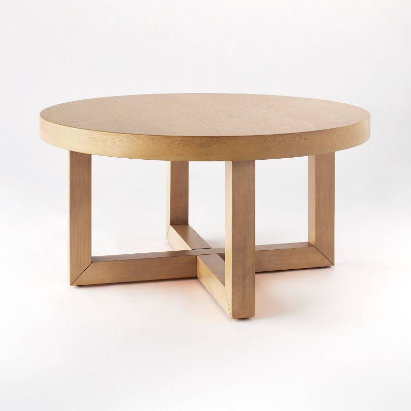 A threshold designed wstudio mcgee Rose Park Round Wood Coffee Table - Threshold™ designed with Studio McGee