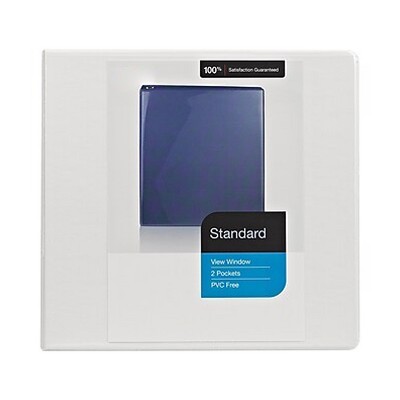 MyOfficeInnovations Standard 4-Inch D 3-Ring View Binder White (26358) 976178