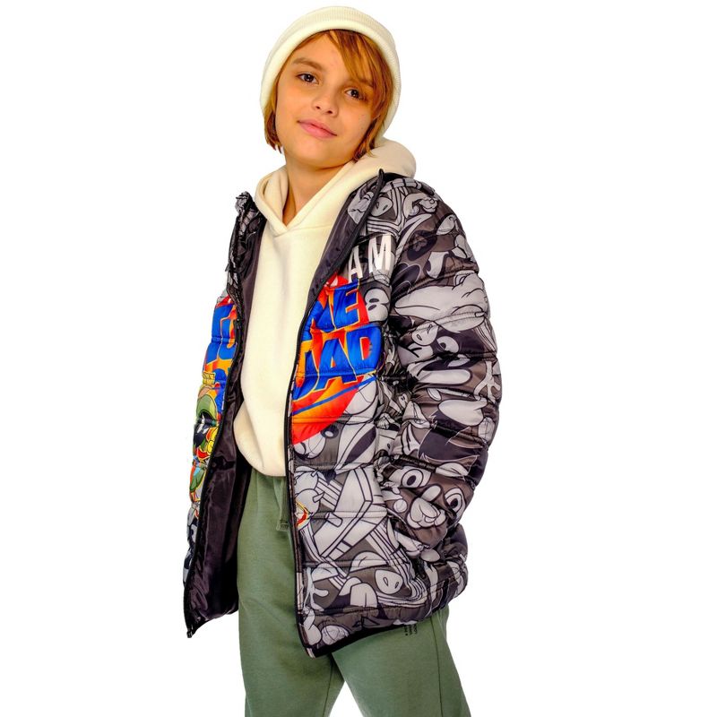Members Only Boy Packable Tune Squad Midweight Jacket, 4 of 7