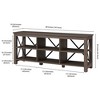 58 Inch Alder Brown/Metal TV Stand - Henn&Hart - 4 of 4