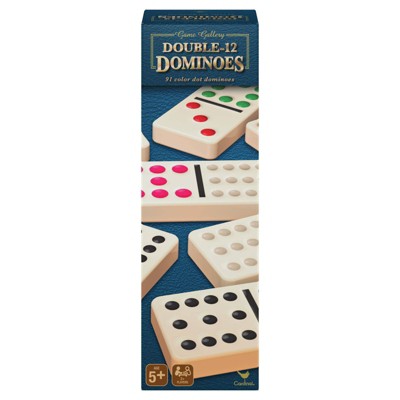 Cardinal Game Gallery Double 12 Color Dot Dominoes