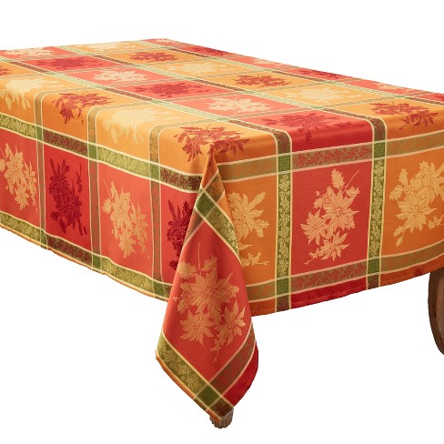 Fall Thanksgiving Tablecloth Rectangle 60 x 120 Inches, Buffalo