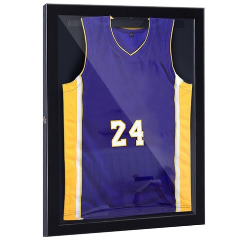 Jersey Display Frame Case Large Frames Shadow Box Lockable with UV  Protection Acrylic Hanger and Wall