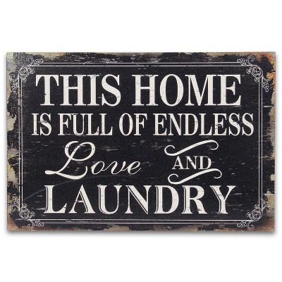 Cheung's Patrice Wooden Wall Sign - Endless Laundry