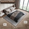 Sorbus Rug with Rubber Backing, Non-Slip, Vintage Look - for Living Room, Kitchen, Bedroom, Dining Room - 3 of 4