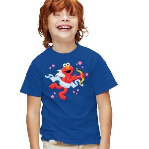 Boys' Short Sleeve Sesame Street Valentine's Day Cupid Elmo T-Shirt Boys and Girls - 1 of 4