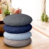 Covers&All Round Pillow Cover, Weather & UV Resistant, with Zippers, Round 30 in Diameter x 5 in H, Beige - 3 of 4
