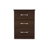 Vynxaria Contemporary Wenge Nightstand with Drawer, 24"H×18"W×16"D, Durable Construction, Sleek Design, Assembly Required - 2 of 4