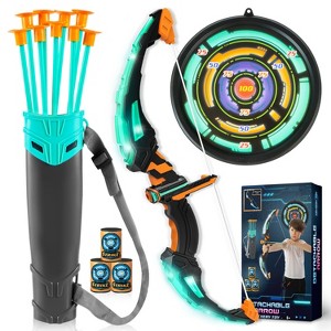 Joyfy Bow and Arrow Set with LED Lights for Kids, Archery Toy Set for Kids Indoor and Outdoor Hunting Play, Gifts for Boys & Girls Ages 3-12 - 1 of 4