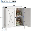 Kitchen Buffet Cabinet, Sideboard with Doors, Buffet Cabinet with Worktops, Sideboard with Adjustable Shelf, Country House Style for Kitchen - 3 of 4