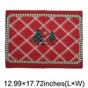 Unique Bargains Christmas Place Mats Linen Red White 13"x17.7" 2 Pcs - 3 of 4