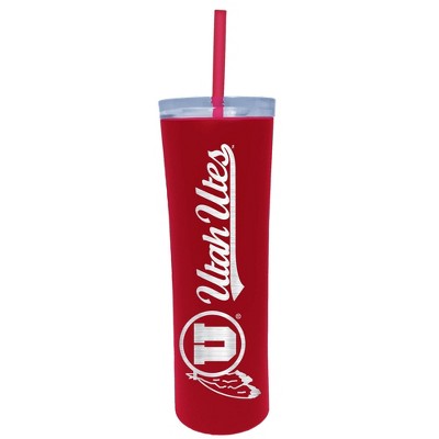 NCAA Utah Utes 18oz Stainless Steel Skinny Tumbler