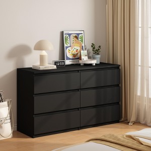 XIYUYEU 6 Hidden-Handle Drawers Dresser,Modern Colorful Dressers for Bedroom,Living Room,Entryway - 1 of 4