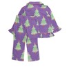 RuffleButts Toddler Girls Holiday Ruffle Flare Pajama Set - 2 of 4